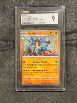 Pokemon - Scarlet & Violet - Lucario - 114/198 - CGC Mint 9