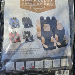  New-grey and black Neo- Modern Neoprene Seat Covers.