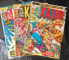 Marvel Comics Ka-Zar Lord of the Hidden Jungle #3, #5, #6