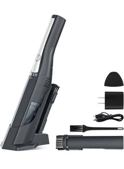 12000Pa Strong Suction Rechargeable Hand Held Vacuum, Portable Lightweight Wireless Vacuum Cleaner for Home, Office, Pet Hair Cleaning