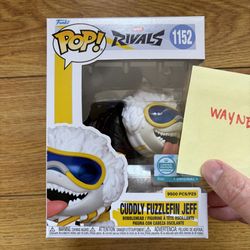 Funko Pop! Marvel Rivals Cuddly Fuzzlefin Jeff #1152 LE 9500