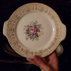 22kt Gold Rose Printed Dishes ~50+pcs