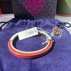 Troy Burch Multi Enamel hinged Braclet 