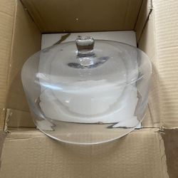 Galashield Glass dome for cakes, lid for freshness and display, 12 inches in diameter