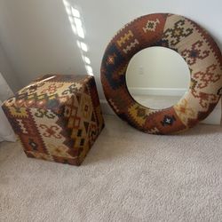 Mirror and Ottoman