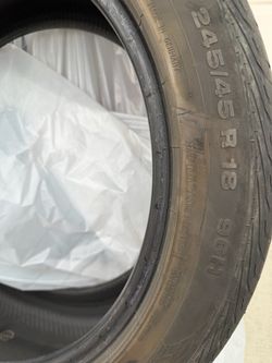245/45 R18 99H Continental , 2 Tires From Jaguar XK8