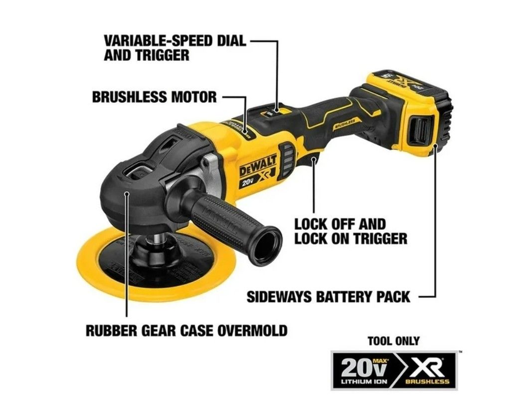 Dewalt variable Spped Rotary Polisher DCM849B Tool only