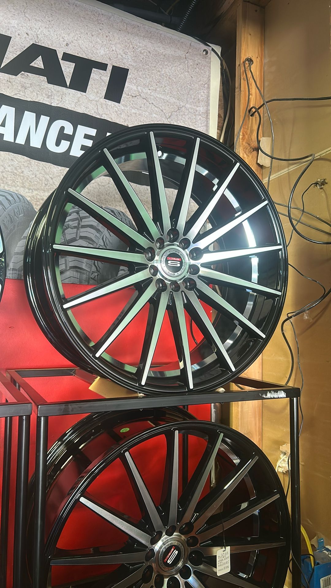 20x8.5 5x100/114.3 +38offset Spec-1 Wheels $1000
