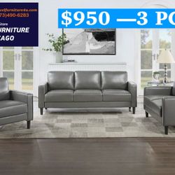 Brand New 3PC Sofa Loveseat Chair Set 