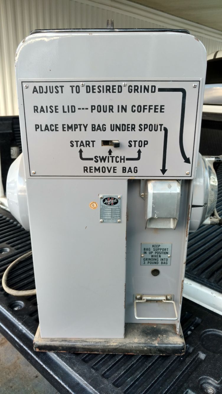 Hobart coffee grinder, commercial model #3440