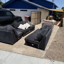 FREE Sectional Sofa / Couch and Ottoman
