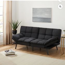 Black Suede Futon