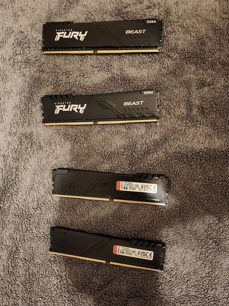 Kingston Fury Beast 64gb (4x16) 3600 MT/s DDR 4 CL18 