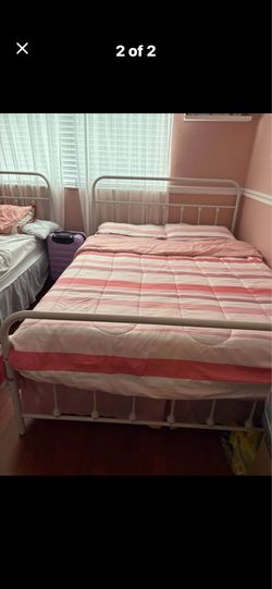 2 FULL SIZE BEDS WITH MATTRESS INCLUDED