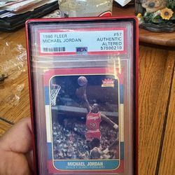 1986 Fleer Michael Jordan Rookie Authentic Altered