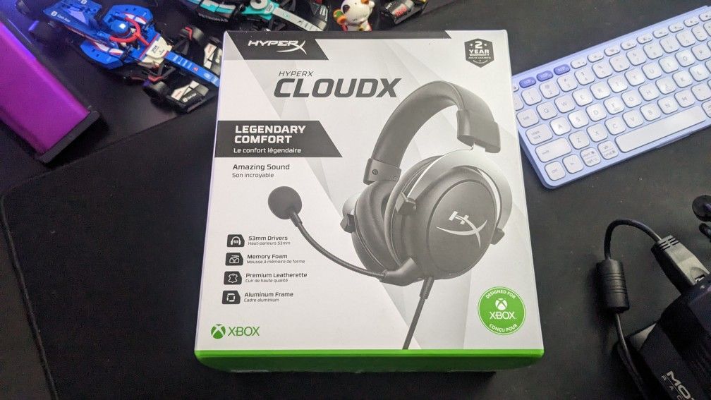 HyperX Cloud X Gaming Headset - Hyper X CloudX Xbox PC Headphones 