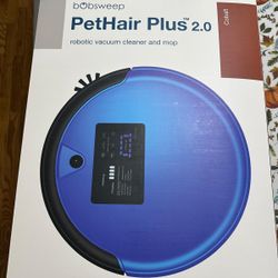 bObsweep PetHair Plus Robotic Vacuum Cleaner and Mop, Cobalt