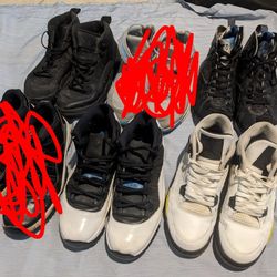 4 Pairs Of Shoes - Retro Air Jordans