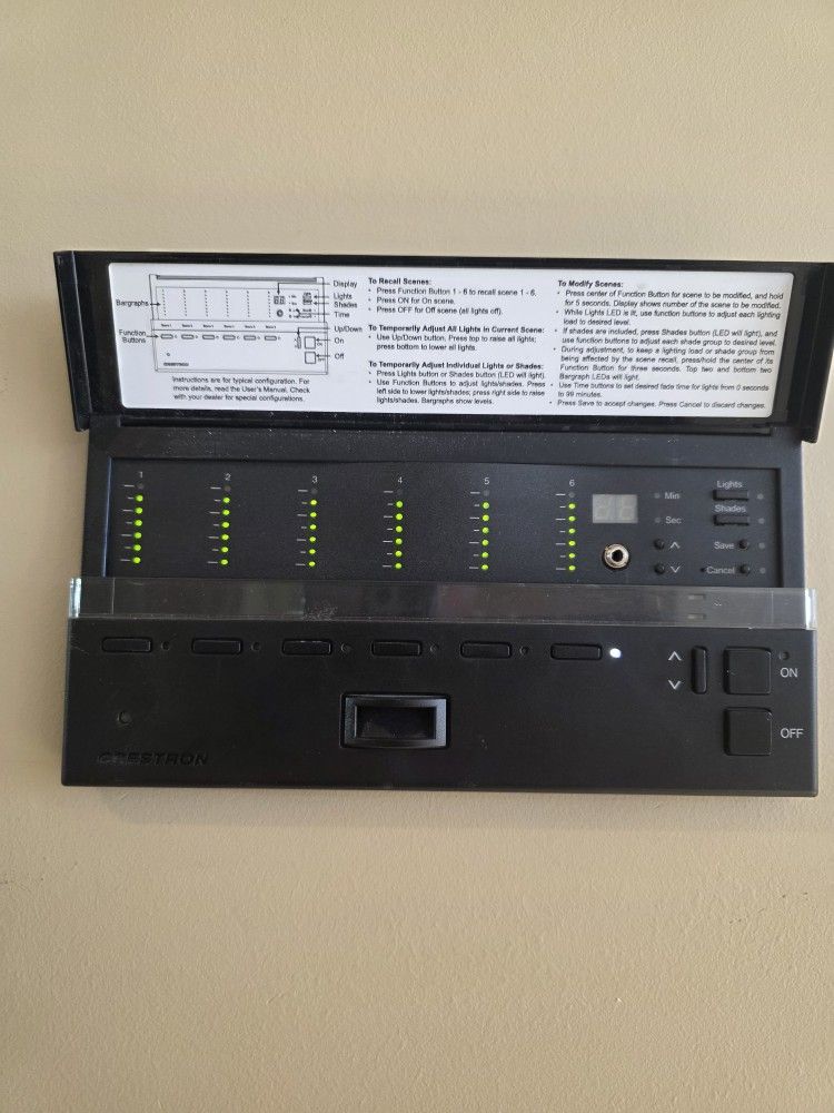 Creston Lighting Control Panel