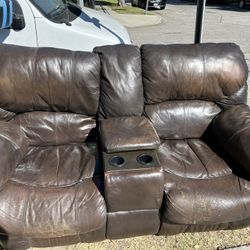 Free Love Seat And Recliner 