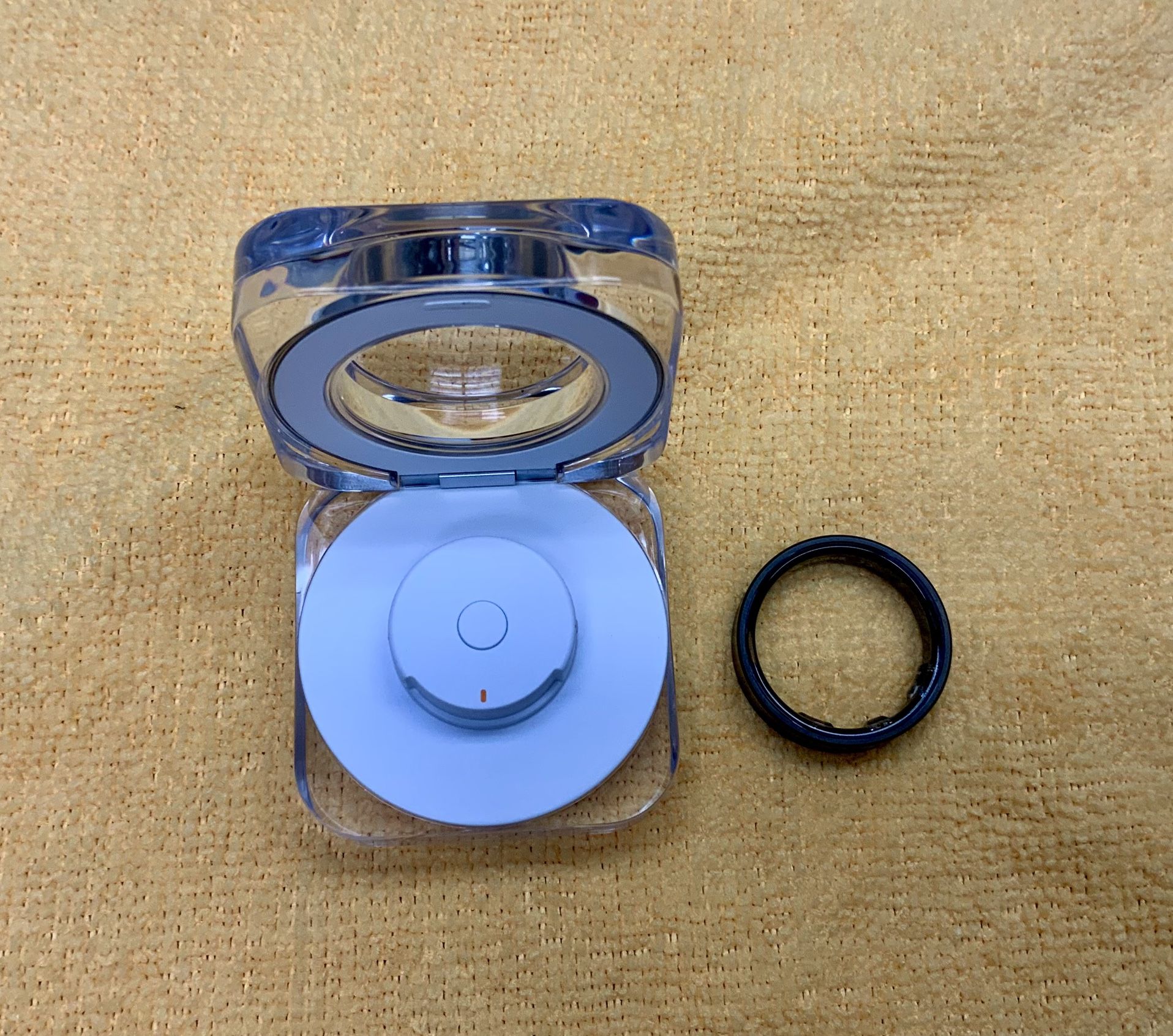 Samsung Galaxy Ring Size 15 AI Smart SM-Q515 Titanium Black Health Fitness Tracking Lightweight Durable Skin Temperature Sleep Stages Accelerometer 