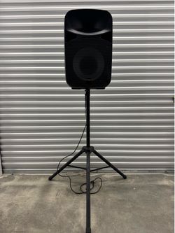 MYO MYO-15SPBAT Portable PA Speaker Black 120W RMS Bluetooth Wired USB RCA UHF