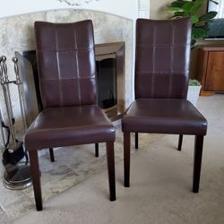 Free!   Two Bonded Leather Chairs