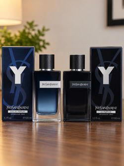 YSL Y Eau de Parfum & Y Le Parfum for Men | Luxury Designer Cologne Fragrance Collection | 100ml Each