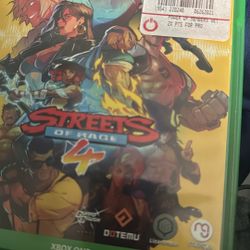 Streets of Rage 4 Xbox one disc