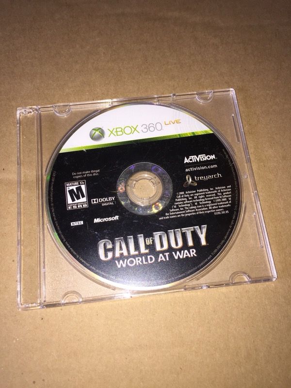 Call of Duty World at War COD Xbox 360 Video Game
