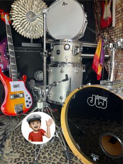 🔥 OFFER UP DW Drum Set w,Cases Hardware Complete Drums