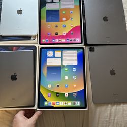 Selling iPads: iPad Pro 12.9” 6th M2 256Gb iPad 10th 64Gb iPad 9th 64Gb iPad Pro 12.9” 5th M1 256GB iPad Air 13” M2 128GB