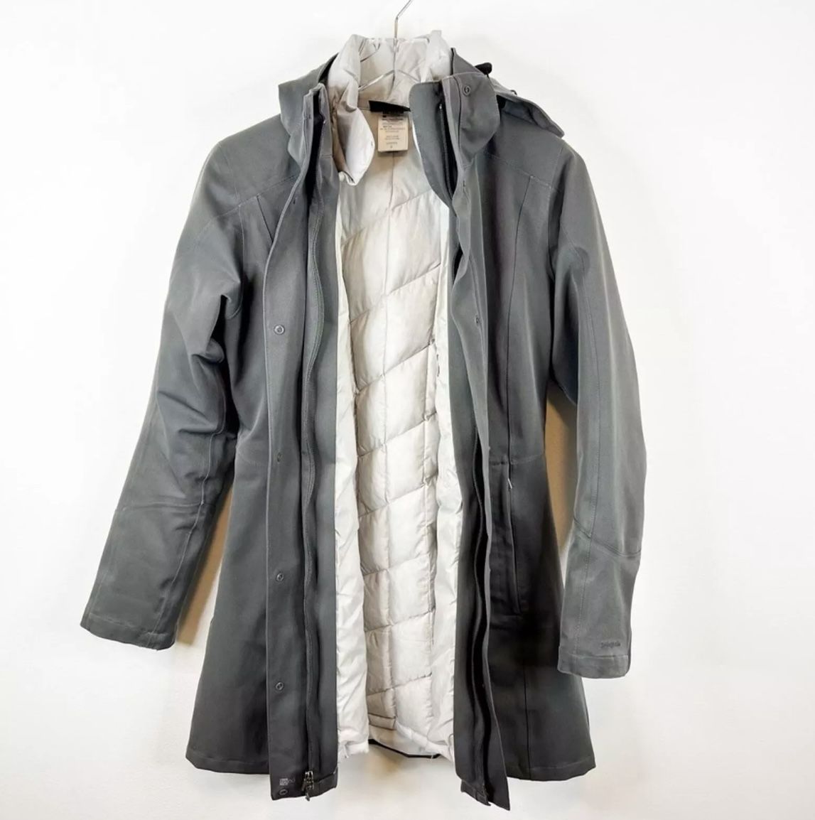 Patagonia Tres 3 In 1 Grey Medium Down Coat