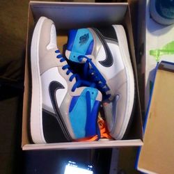 Nike Jordan 1 Retro High OG. White Orange Prototype