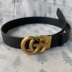 Gucci black Double G belt size 95