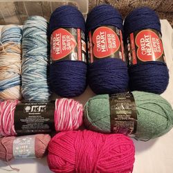 Yarn. Top 3 Right Are Large 7oz 