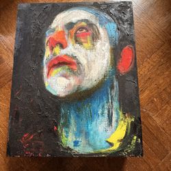 Painting On Wood Title Dim The Lights