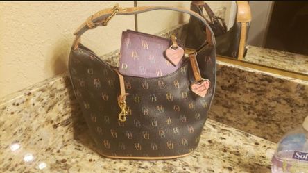 DOONEY AND BOURKE HANDBAG and WALLET