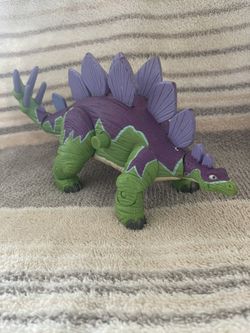 2004 Fisher Price Imaginext Dinosaur Spike The Stegosaurus With Moving Tail