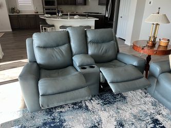 Leather Loveseat Recliner