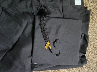 Black cap and gown