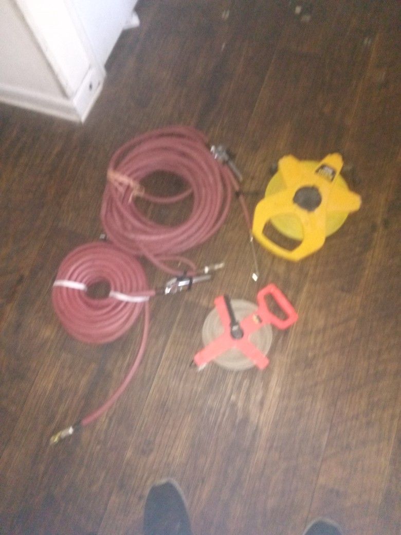 Air Compressor Hoses With  Attachments