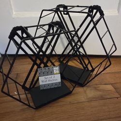 Two New Hexagon Metal Wire Shelf