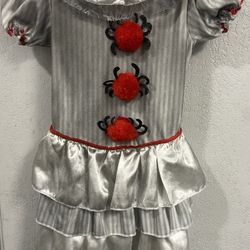 Clown Costume for Girls Pennywise inspired Size Small 
