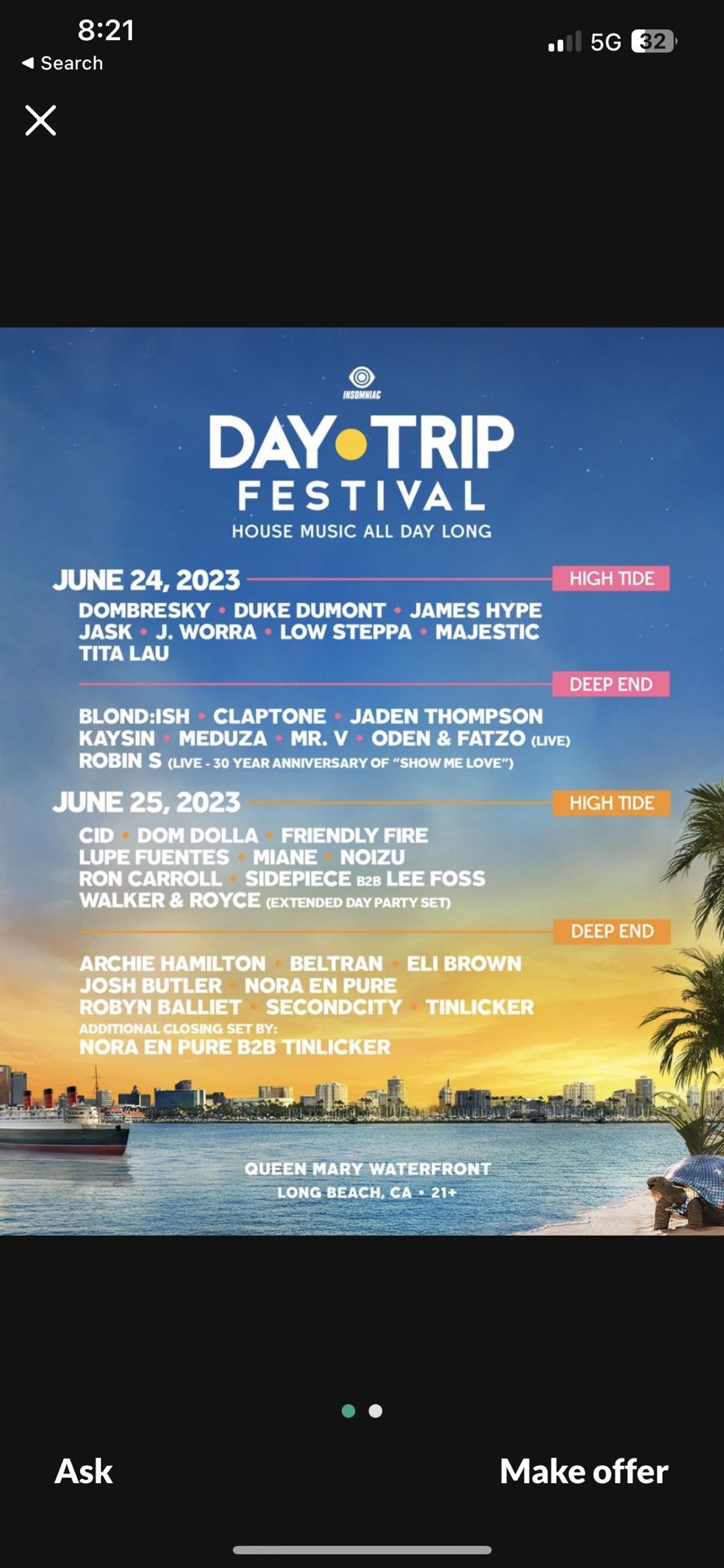 Looking For 2 Day Trip Tickets