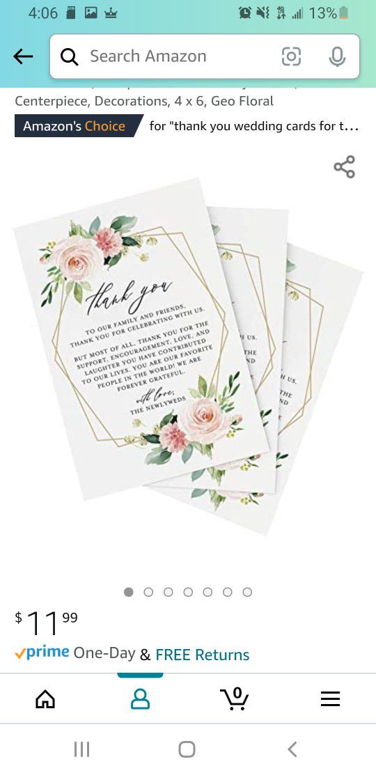 100 + Wedding Thank You Notes For Place Setting 