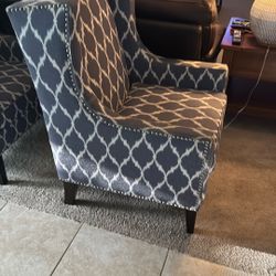 Two Wing Back Chairs