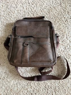 Wangxia Brown Crossbody Messenger Bag