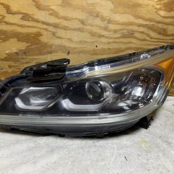 2016 2017 Honda Accord Driver Side - LH  Side Halogen LED DRL Headlight OEM 