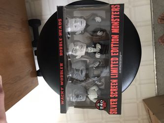 Funko wacky wobblers black and white silver screen limited edition monsters 240 sets